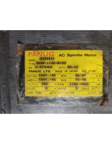 MOTOR FANUC AC SPINDLE 30HV – 30/37 kW – 380V – 4.500 RPM